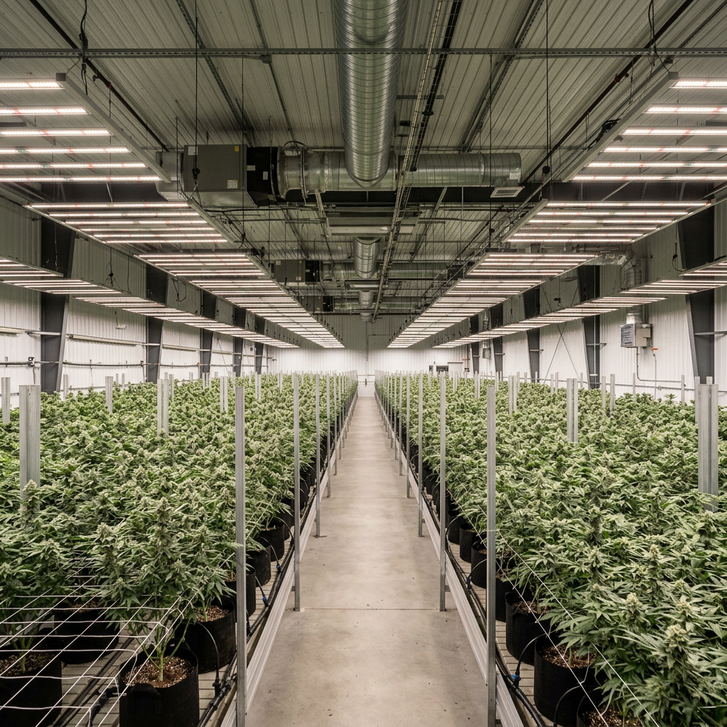 azioni cannabis usa impianto di coltivazione indoor e costi operativi