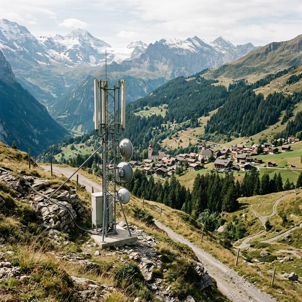Infrastruttura di telecomunicazioni alpine per valutare i rischi delle azioni svizzere ad alto dividendo